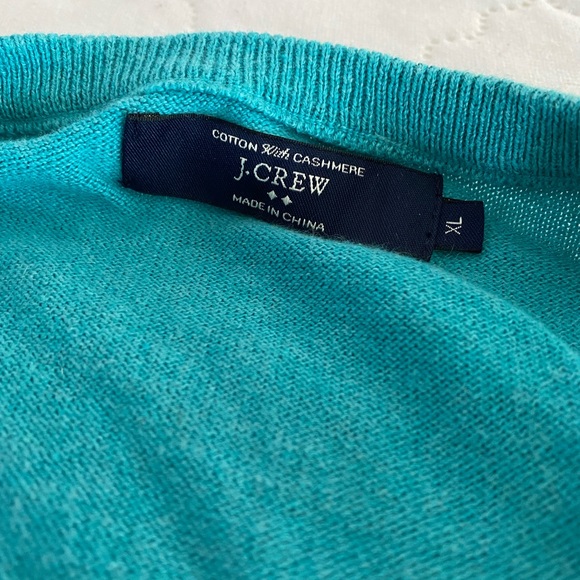 Cotton-cashmere blend JCrew Factory sweater - Picture 2 of 5